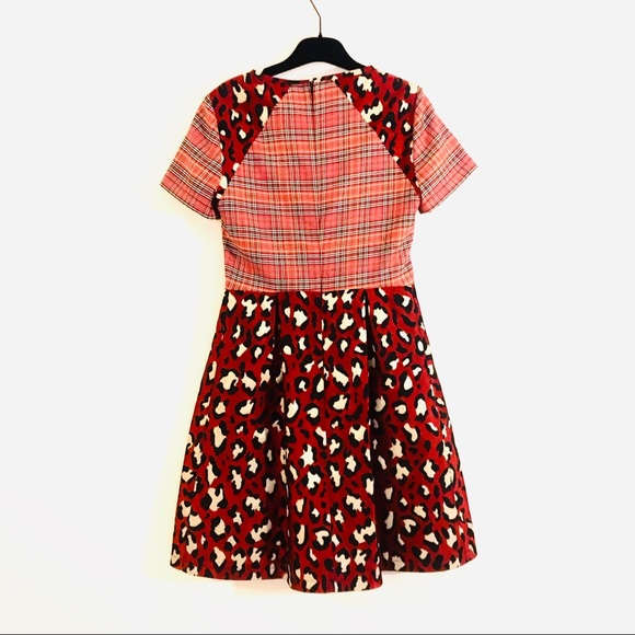 I’m Isola Marras Mixed Pattern Saffron Red Mini Dress - Picture 7 of 16
